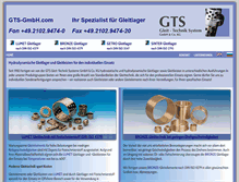 Tablet Screenshot of gts-gmbh.com